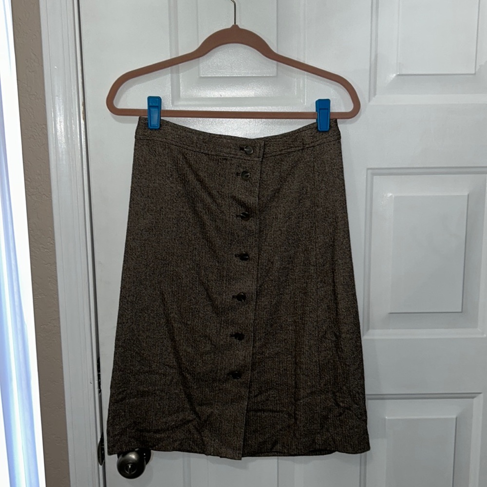 Beautiful brown herringbone skirt